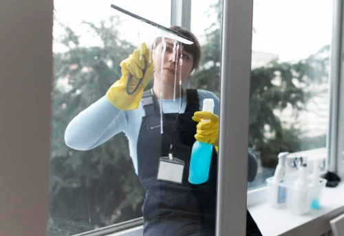 Nettoyage de vitres intérieures et extérieures à Bugeat